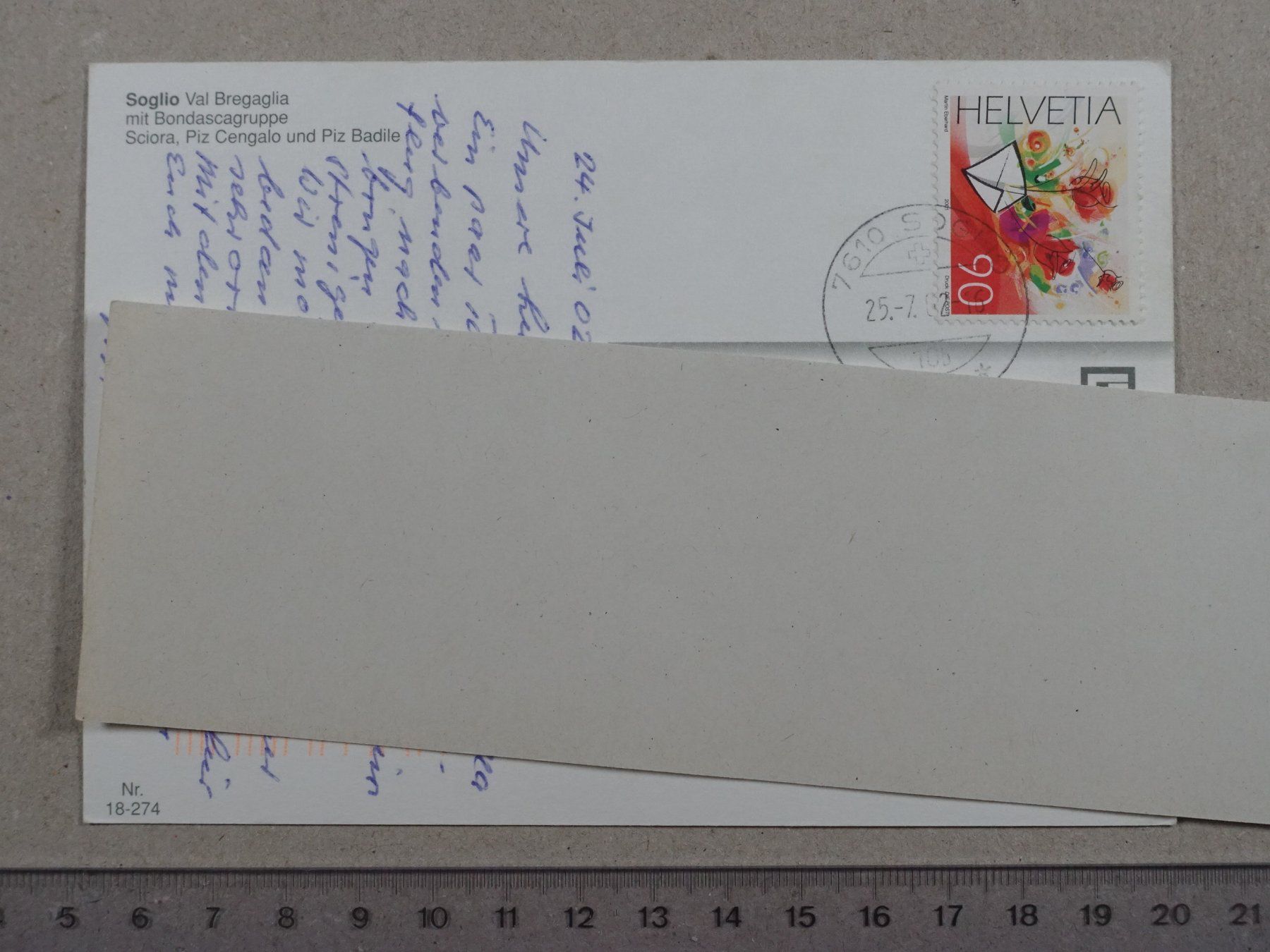 Cartoline postali: Soglio, Val Bregaglia, 2002 – Usato da Lenzburg venduto da fh1 1