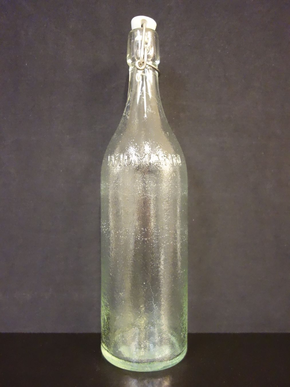 Bicchieri, Caraffe & Bottiglie: schöne alte Flasche WIDMANN WINTERTHUR 1954 – Usato da Kerzers venduto da Flaschenposten 3