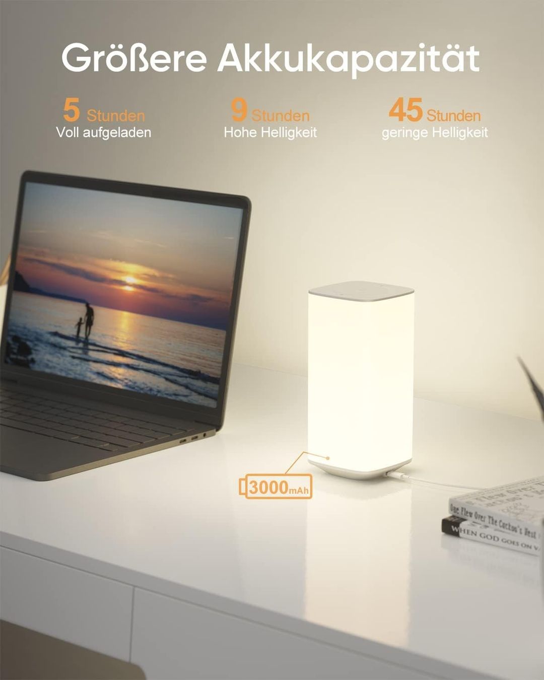 Lampade: Nachttischlampe Touch Dimmbar – Nuovo e nell'imballaggio originale da Nuglar venduto da SaleRitter 2