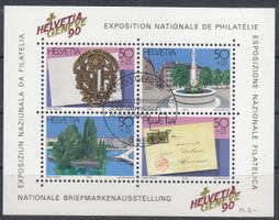 1990 W72 NABA Genf Block ET Helvetia Genève 90