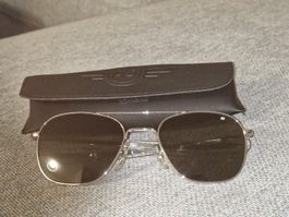 AO Eyeware Original Piloten Brille Silber