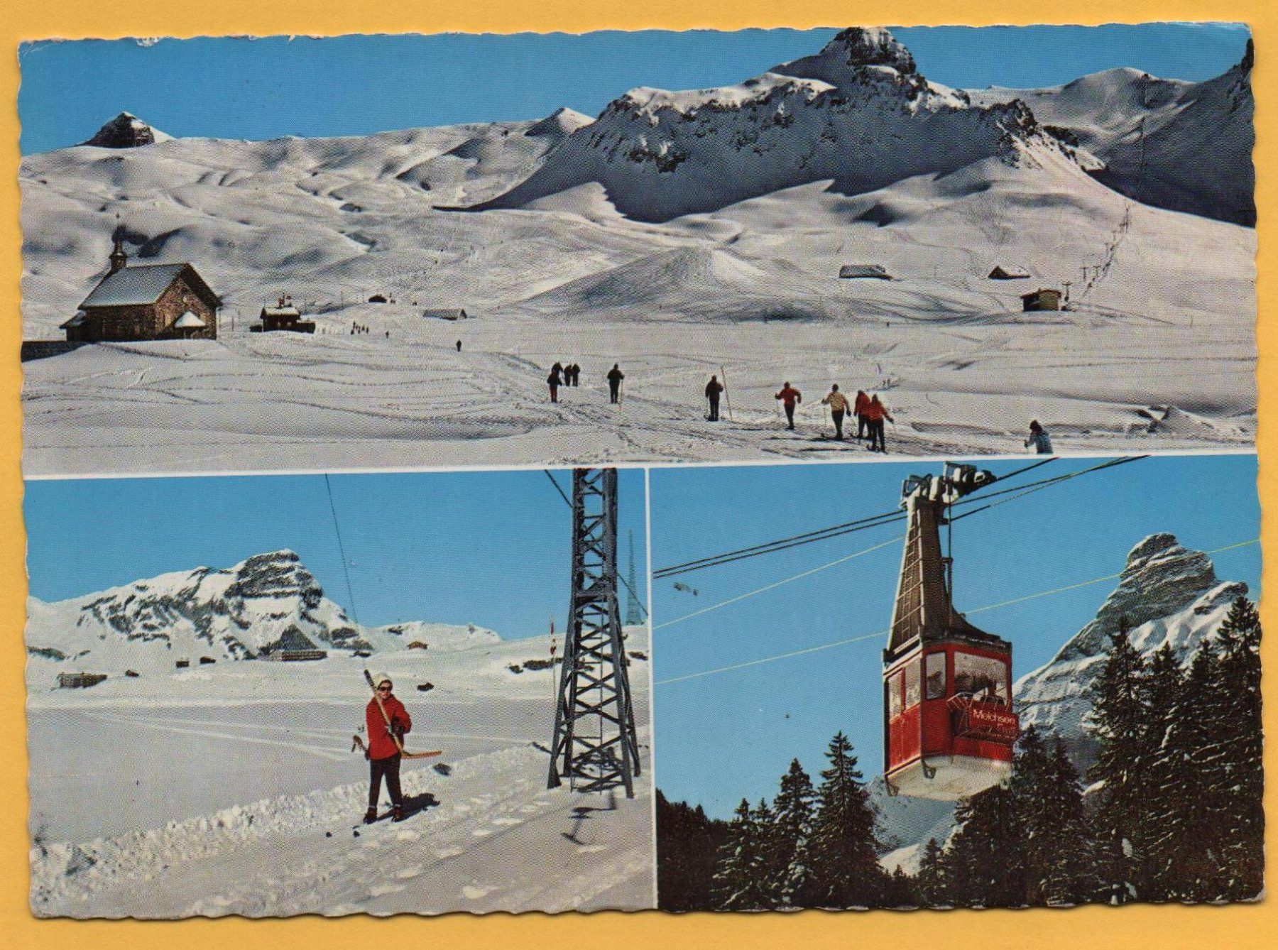 Ansichtskarten: MELCHSEE-FRUTT Luftseilbahn - Wintersport - Skilift – Gebraucht aus Jona von philajona