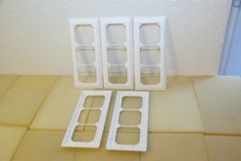 5x Hager Kallysto 3-fach, Abdeckrahmen