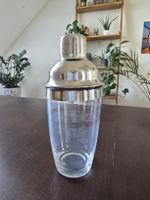 Cocktail Shaker, aus Glas und Edelstahl - Barzubehör!