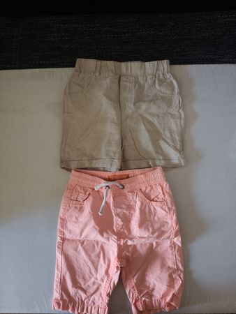 Sommerliche Baby/Kinder Shorts im Doppelpack, Grösse 74