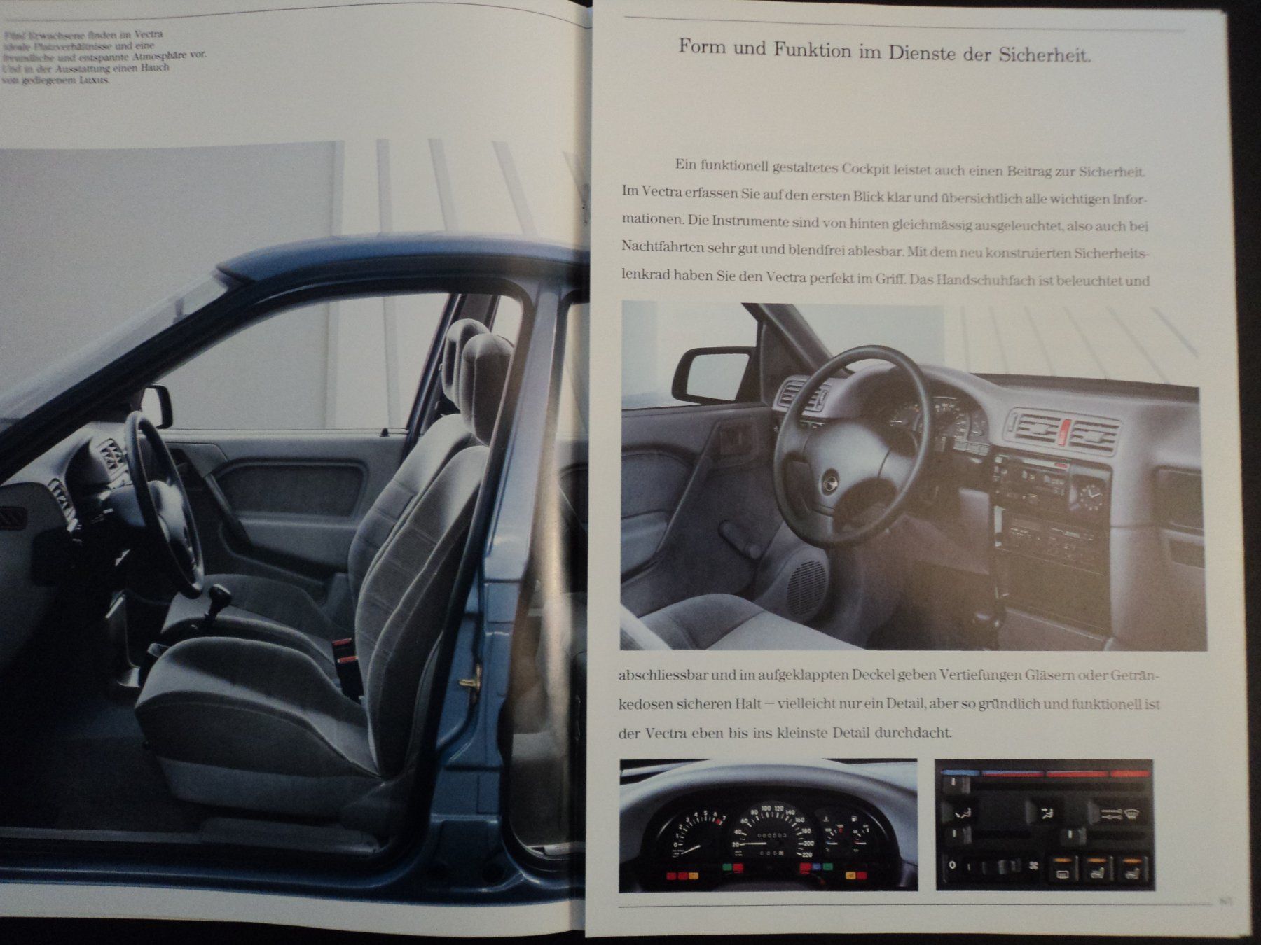 Opel Documents: Prospekt Opel Vectra 1988 – D'occasion à Schwarzenburg par modelCARama 2