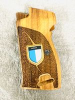 Griffschalen SIG P 210 / P49. Nussbaum. Wappen Luzern. NEU