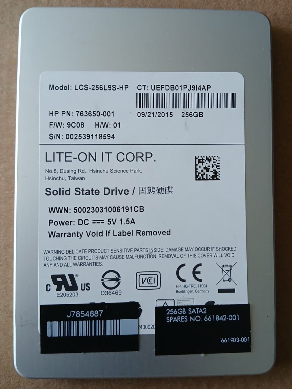 Dischi rigidi: LITE-ON 256 GB SSD – Usato da Zürich venduto da sebime0