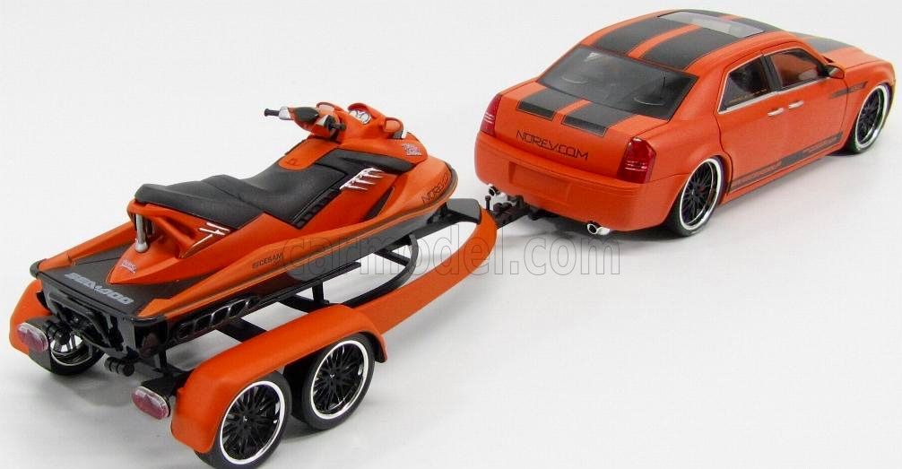 Chrysler Modellini d'auto: CHRYSLER 300C + JET SKI  BY PAROTECH – Nuovo e nell'imballaggio originale da Erlenbach im Simmental venduto da Model_box 7