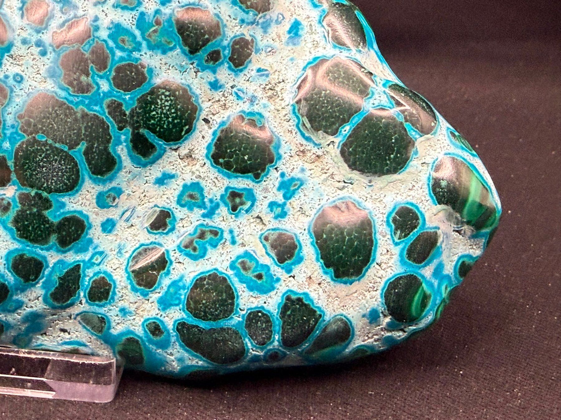Minéraux & Lithothérapie: Malachit und Chrysocolla poliert – D'occasion à Schinznach Bad par Demerald 3