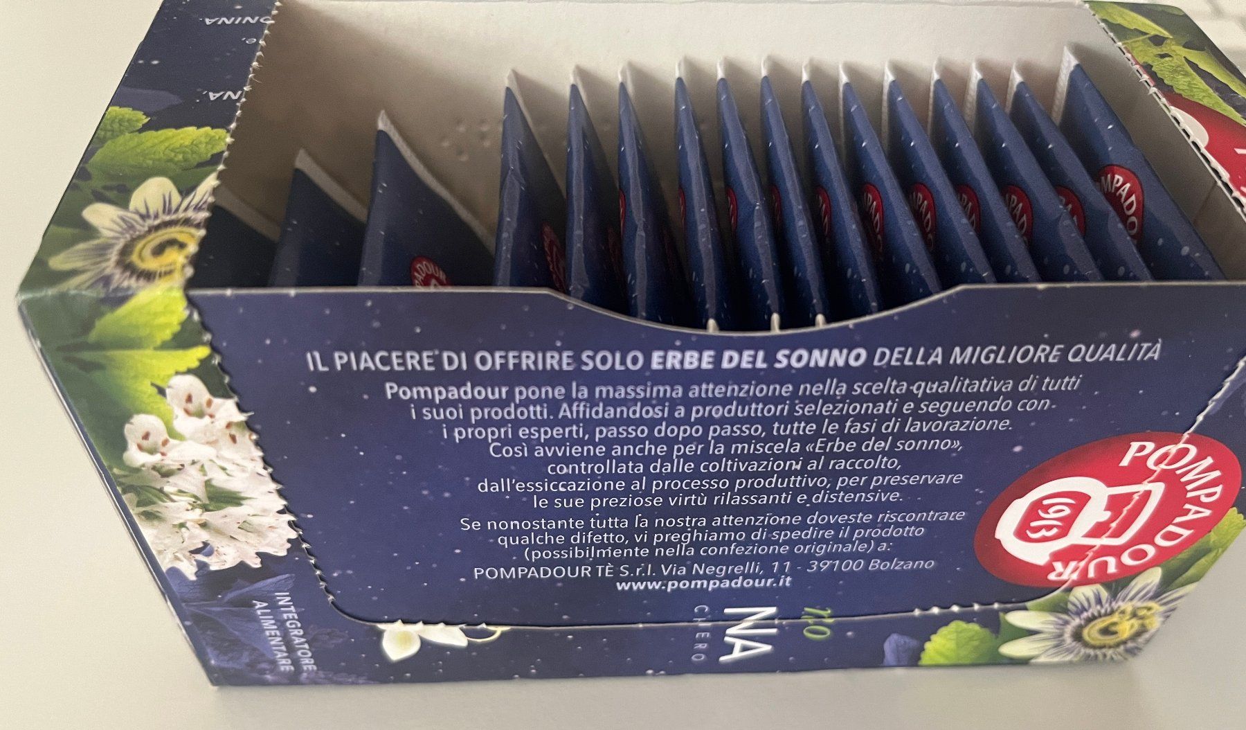 Cibi & Specialità: 16 Teebeutel, POMPADOUR, MELATONINA – Nuovo (secondo la descrizione) da Zürich venduto da fbsm 7