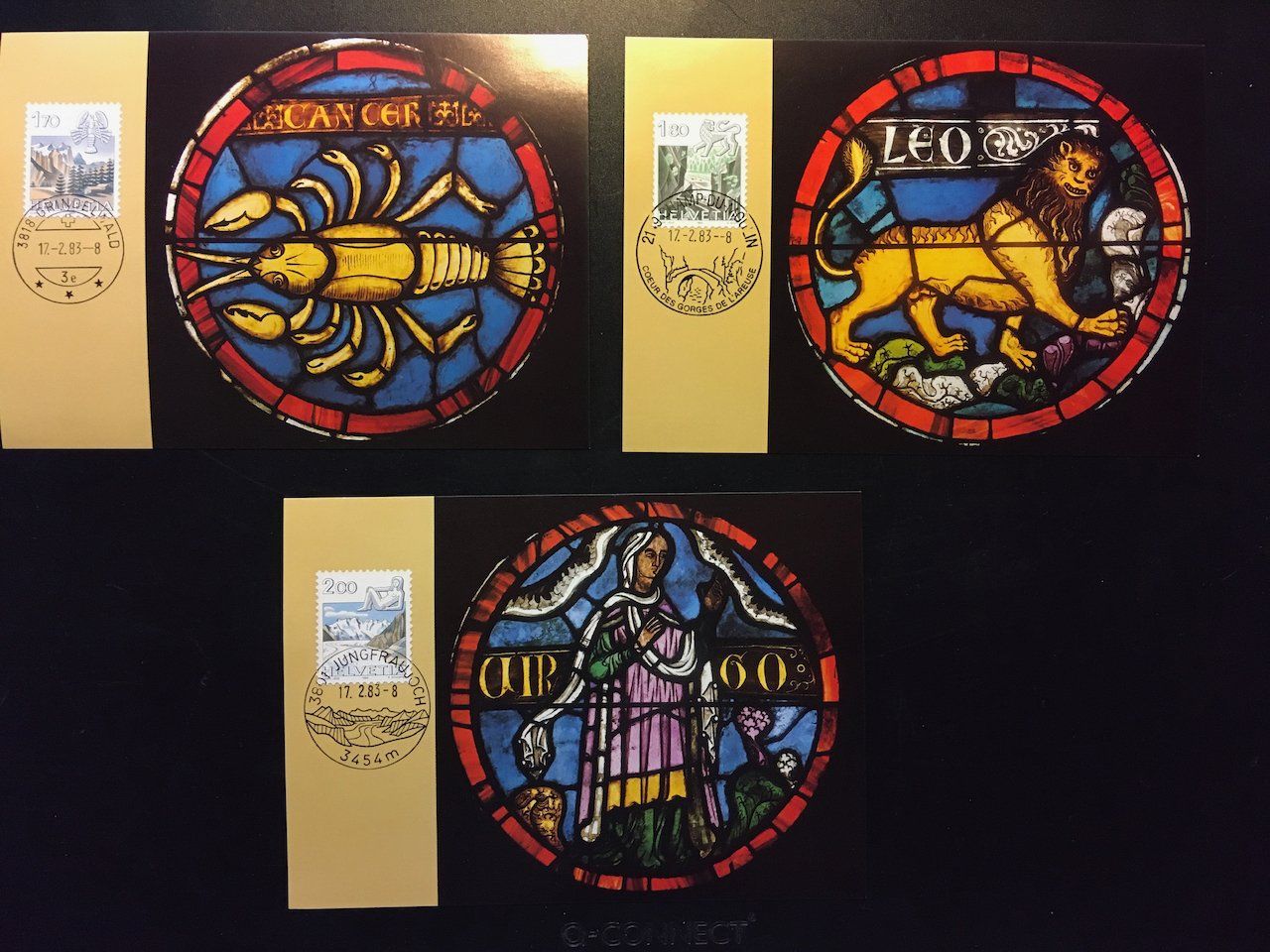 Tous les timbres: 1983 Tierkreiszeichen: 3 Maximumkarten – D'occasion à Nesslau par andi_hon