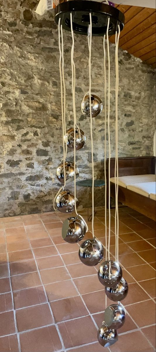 Lampadari & plafoniere: Vintage Kugeln Lampe Chrom Designklassiker – Usato da Zürich venduto da einkaufswagen
