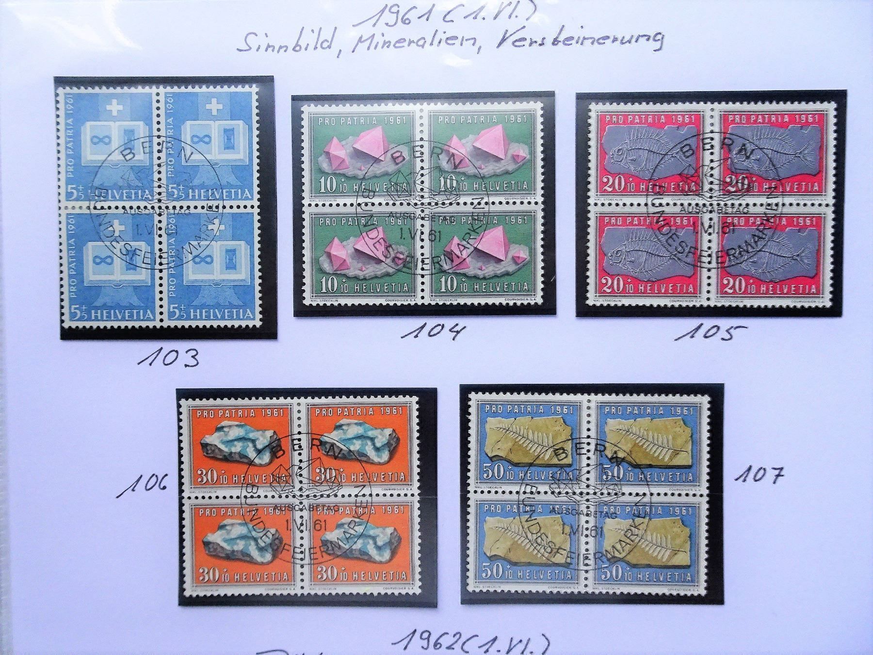 Tous les timbres: PP 1961 – Neuf (Voir description) à Aadorf par Chnorli-Furz