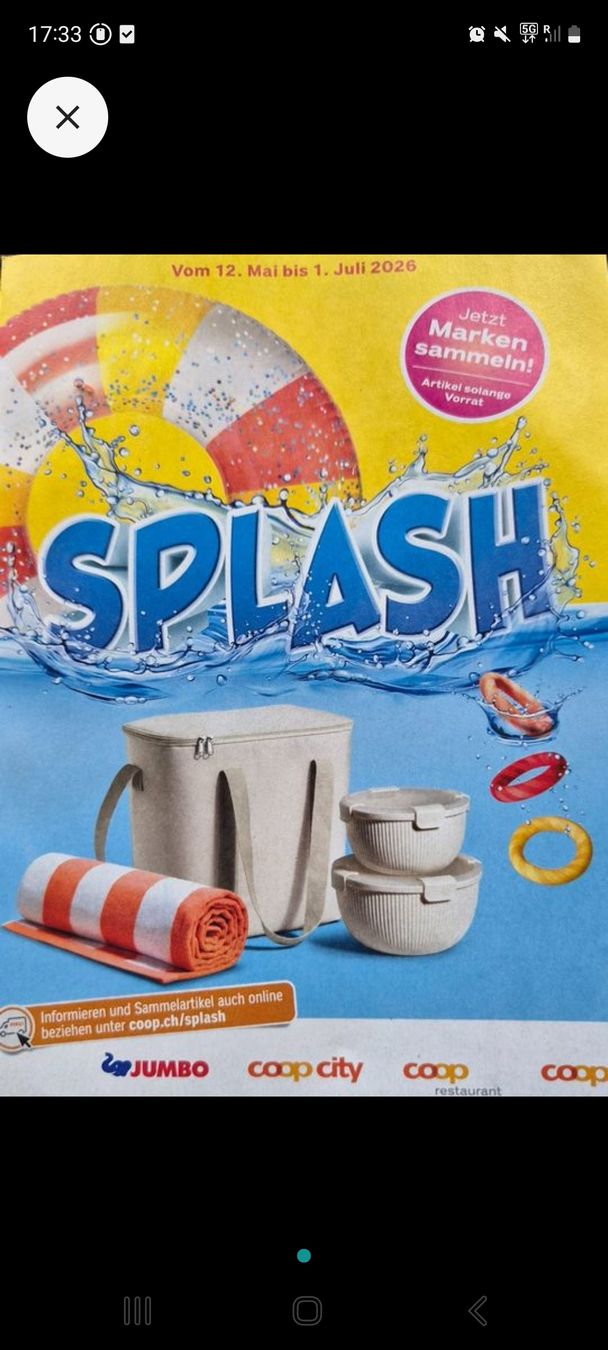 Coop Raccolte di bollini & punti: COOP Trophy SPLASH 1 carte 40 timbres – Nuovo (secondo la descrizione) da St-Maurice venduto da happy.family