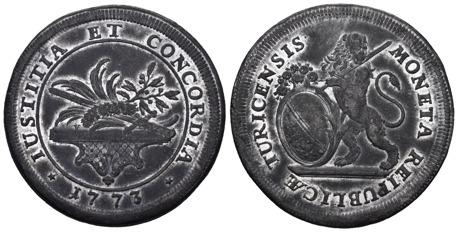 Alle Münzen: Zürich 1773 Probe – Gebraucht aus Bern von numismatictops