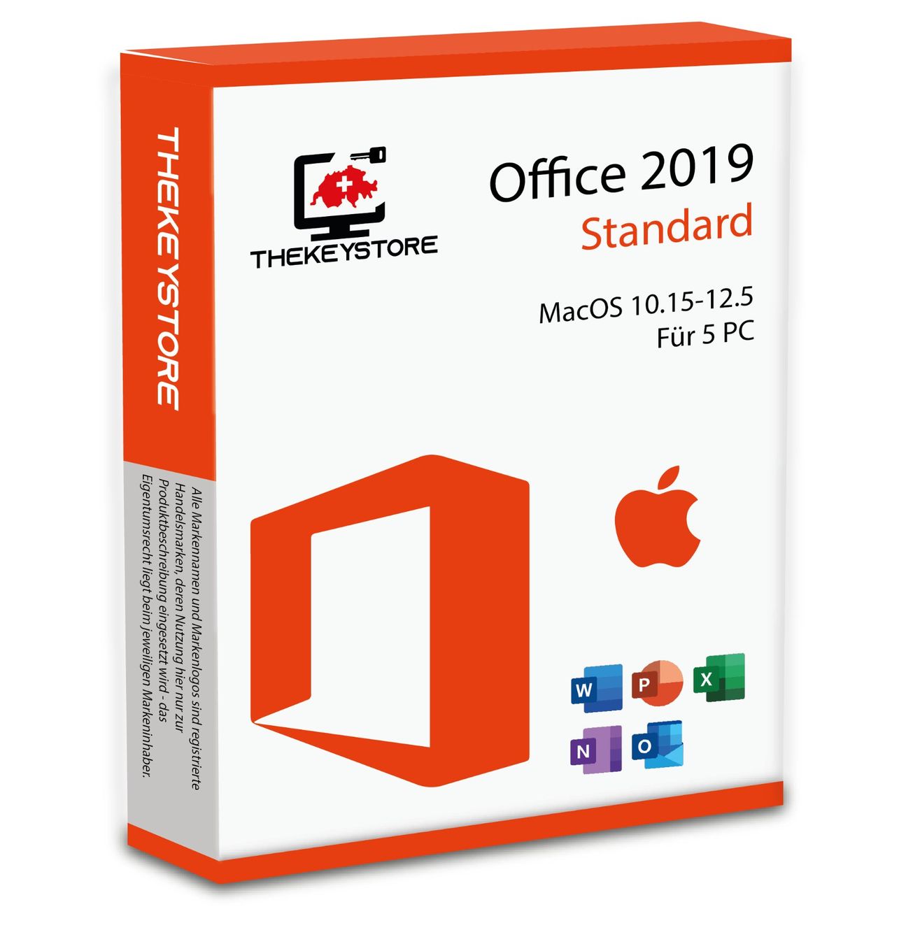 Microsoft Software: Microsoft Office 2019 Standard - Mac Mojave für 5 PC's – Gebraucht aus Luzern von TheKeyStore
