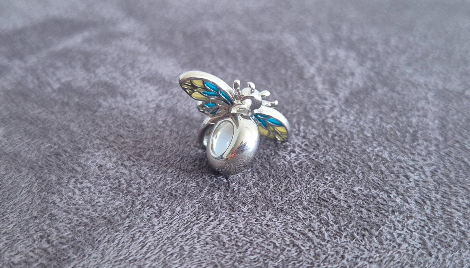 Ciondoli: Silber Charm Biene farbig +Garantie – Nuovo (secondo la descrizione) da Rotkreuz venduto da Carbone_Bijou-Shop 3