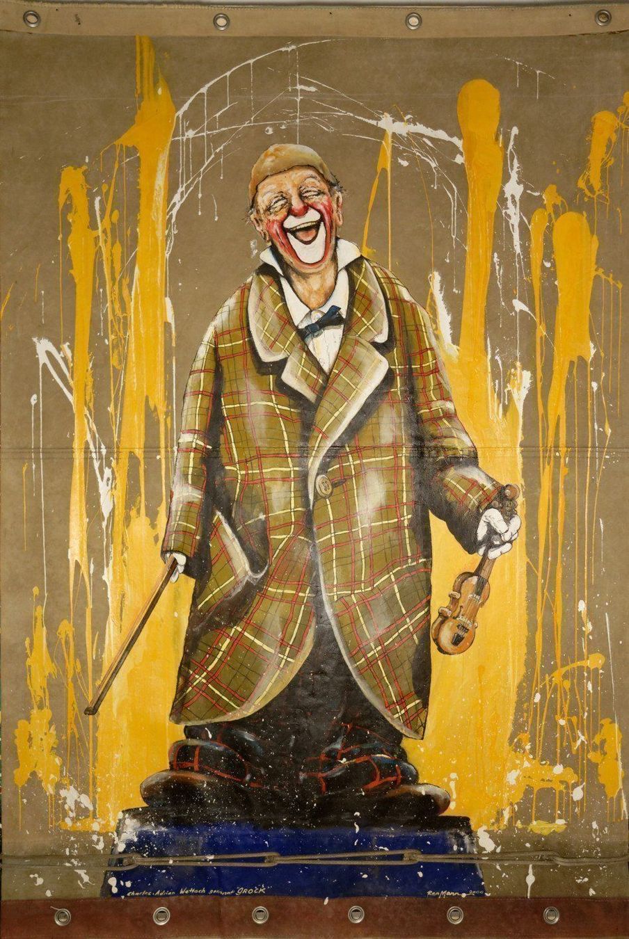Dipinti: Grock- Clown: Vier Öl- / Acryl- Gemälde – Usato da Dielsdorf venduto da mar_7f2q 1