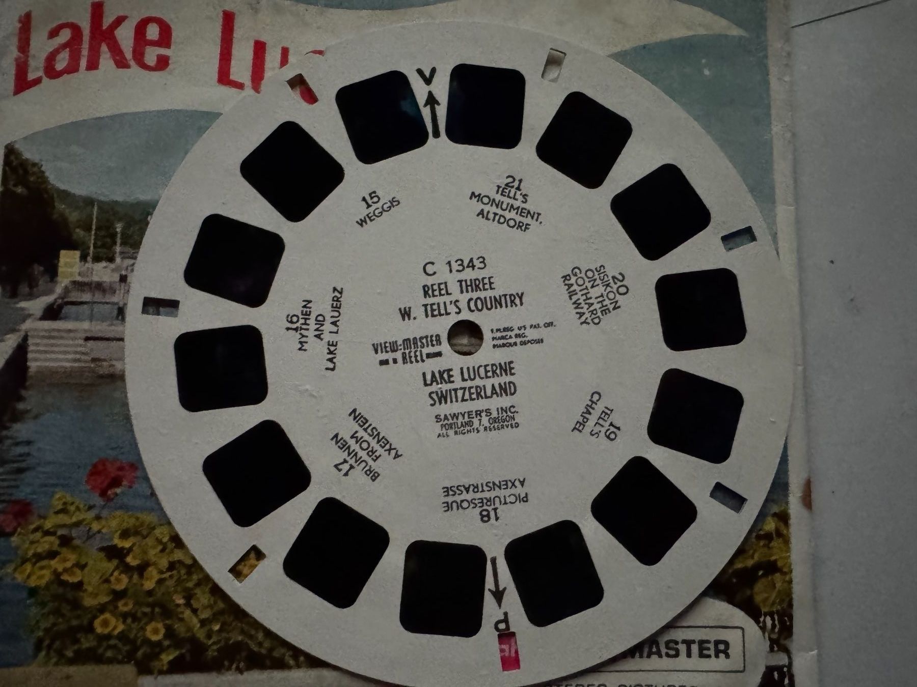 View-master Spielzeuge: View-Master 3D: Nr. C 134 Lake Lucerne – Gebraucht aus Tegerfelden von siebenmacky 5