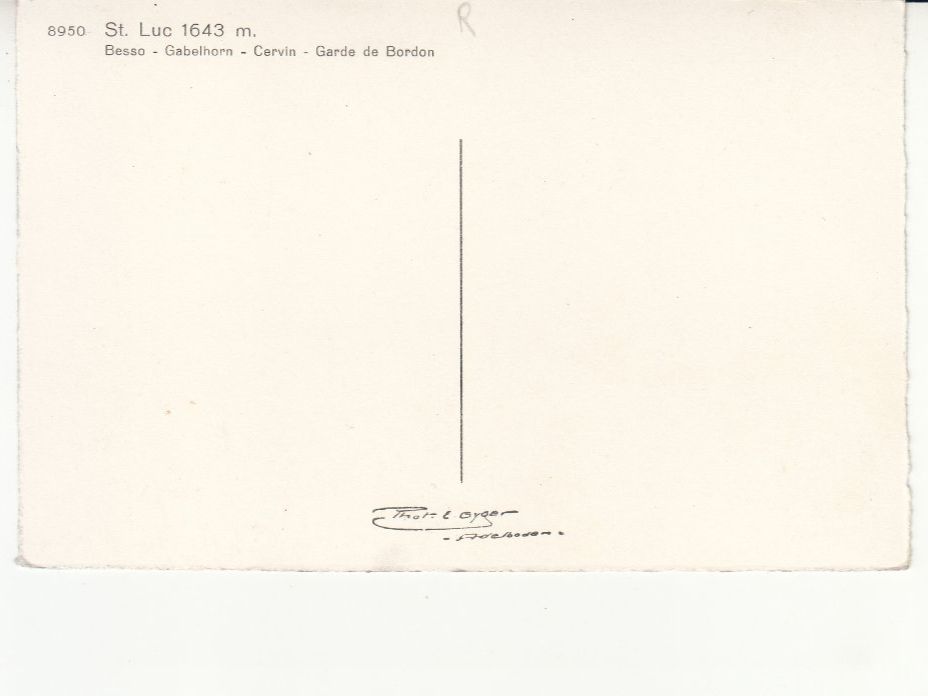 Cartoline postali: St. Luc ca. 1945 – Usato da Bürglen TG venduto da StampGraf 1