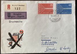 R-FDC 1957 illustriert ET BERN, SBK 110 Fr.