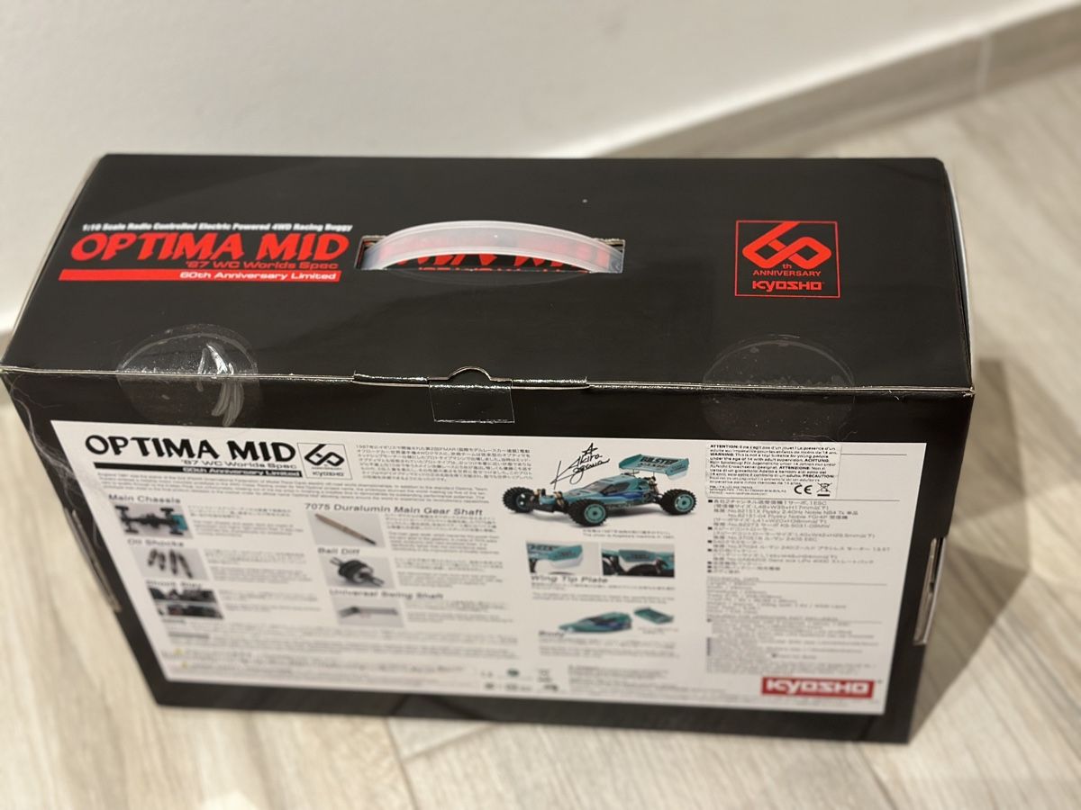 Kyosho Modellismo RC: Kyosho Optima Mid 60th anniversary – Nuovo e nell'imballaggio originale da Spreitenbach venduto da alishaesseiva 2