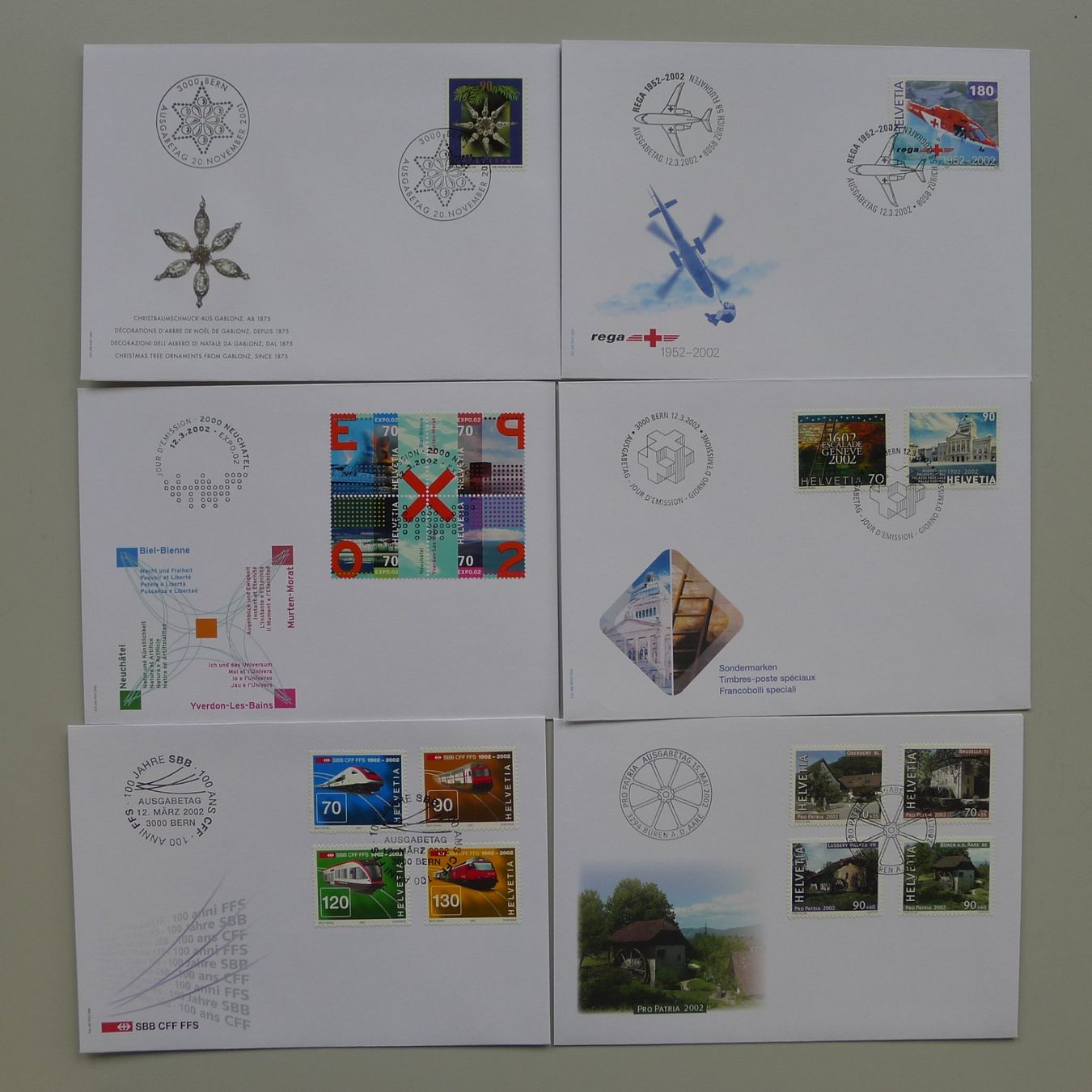 Tutti i francobolli: 2000-2004, FDC Sammlung, total 103 Stück, neuwertig! – Usato da Sursee venduto da Luzernerraute 7