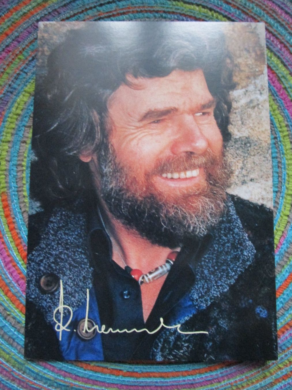 Autografi: REINHOLD MESSNER BERGSTEIGER AUTOGRAMM – Usato da GUTENSWIL venduto da Alpina6