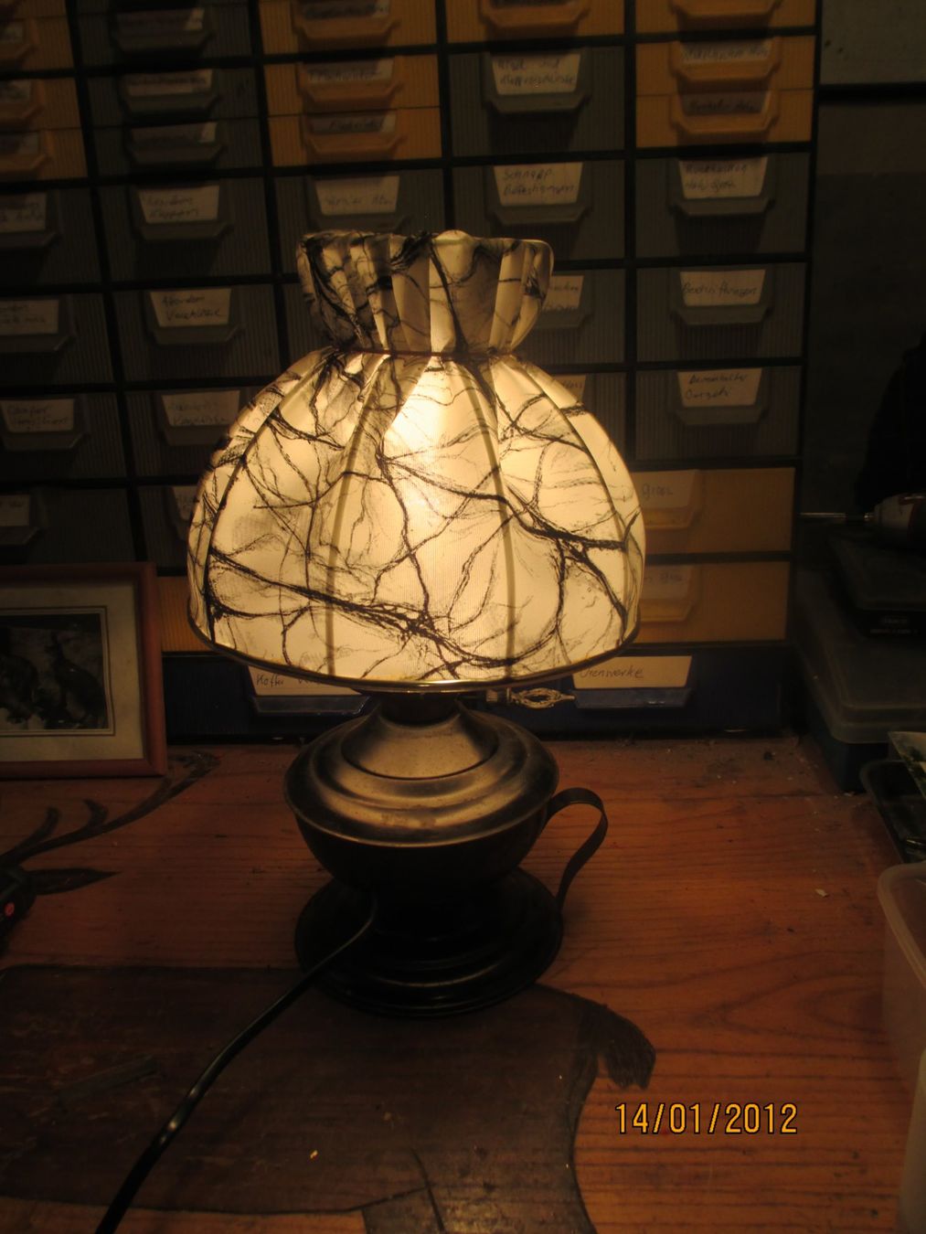 Lampade: Antike Lampe elektrifiziert – Usato da Weier im Emmental venduto da waefler03 1