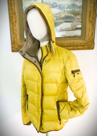 White Label by Rofa warme Jacke & Kapuze senf gelb 38
