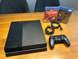 PS4 500 GB ink. 2 OVP Spiele ab 1.-