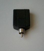 Adapter Cinchstecker / 2 x Buchse 6,3 mm