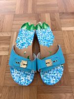 Scholl Pescura Cameron Pantoletten Gr. 39 Holzsohle