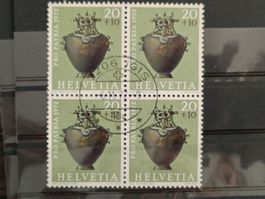 1972 PP Bronzehydra Viererblock Vollstempel