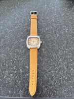 Valgine Automatik Herrenuhr Lederarmband silberfarben