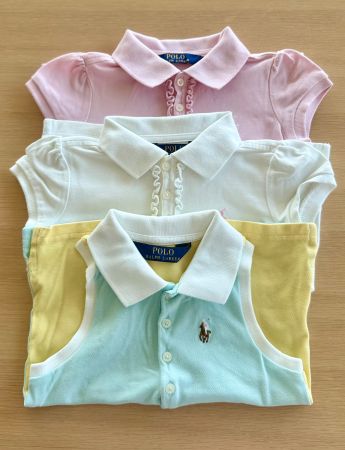 Polo Ralph Lauren Bundle mit 3 Mädchen Polo Shirts