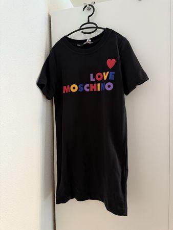 Love Moschino T-Shirt Kleid, Schwarz, Grösse 36, Neu!