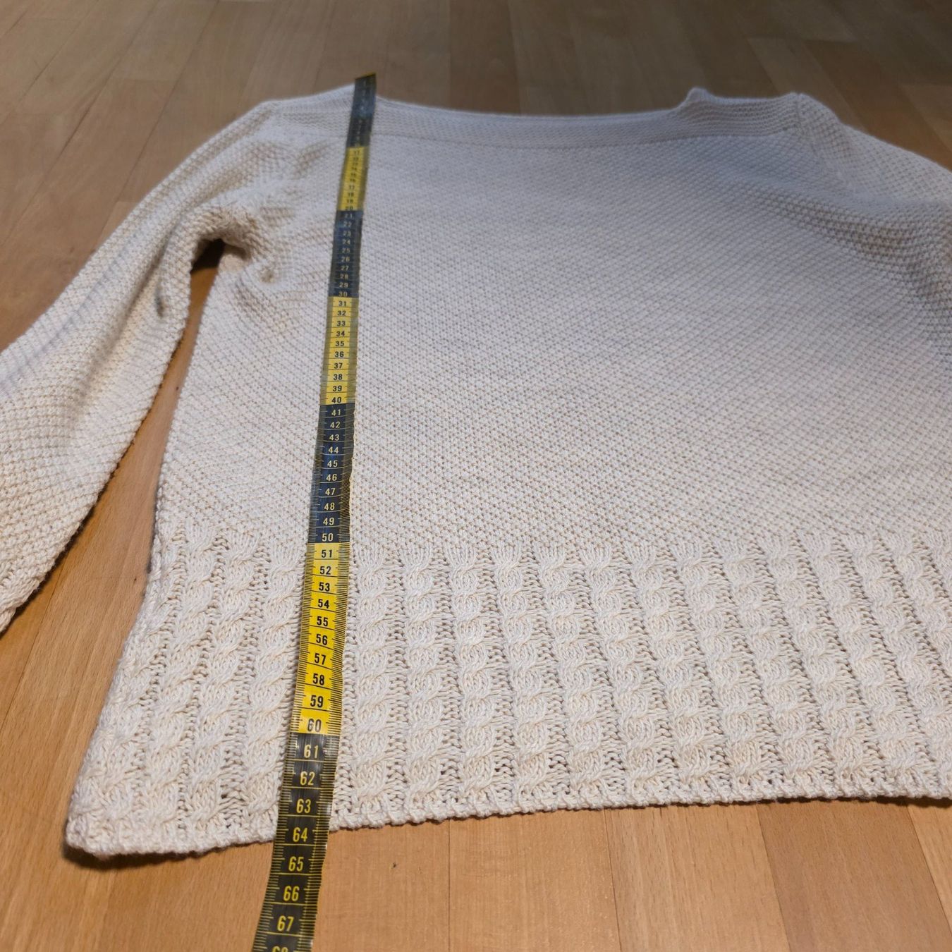 Pulls & Sweat-shirts: Damen Strickpullover Beige Creme Gr. M Zopfmuster – D'occasion à Wald ZH par CapLux 5