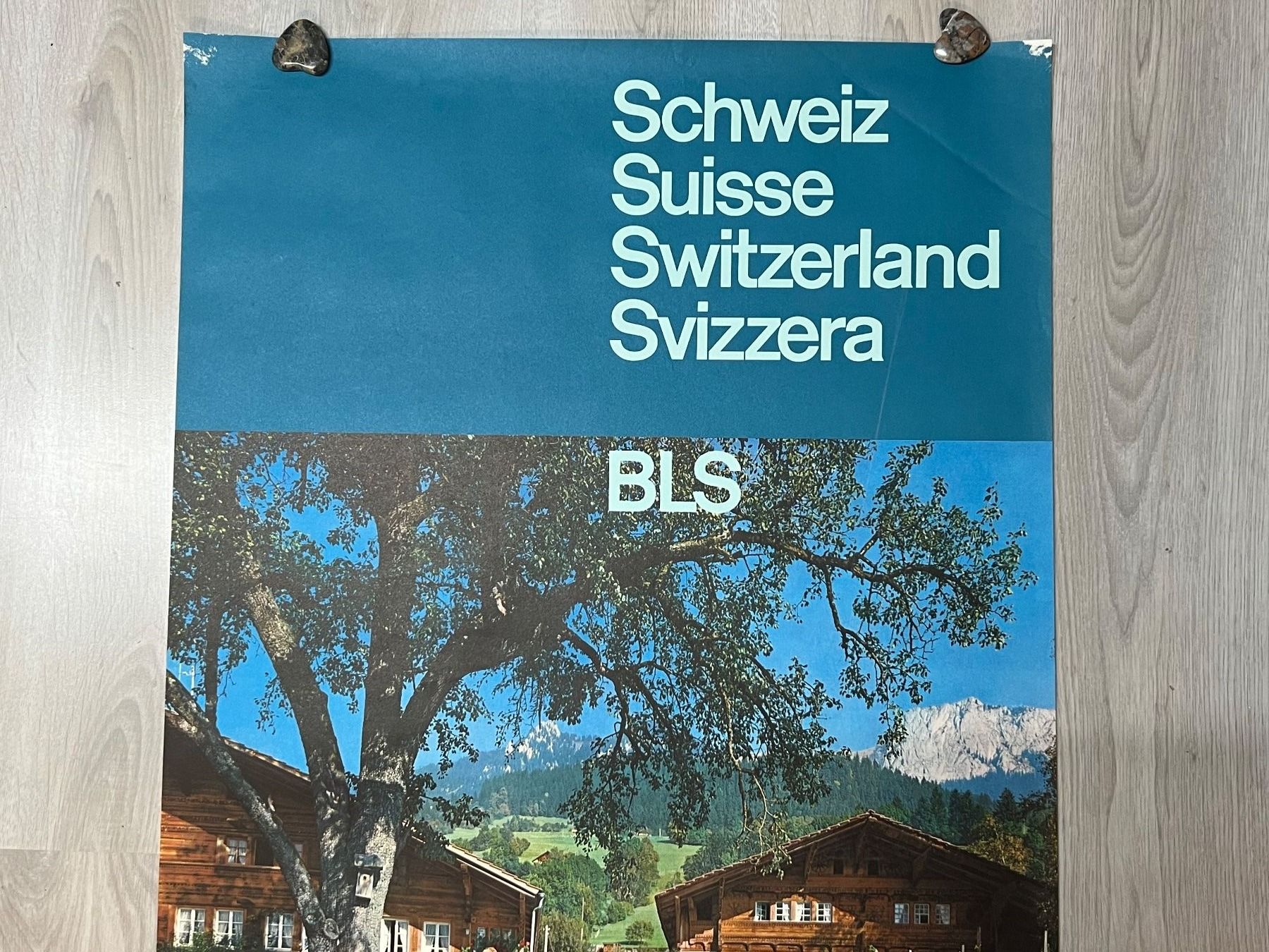 Foto & Immagini: Plakat Simmental der BLS Bern Lötschberg Simplon Bahn – Usato da Vaduz venduto da Unikate-Markt 2