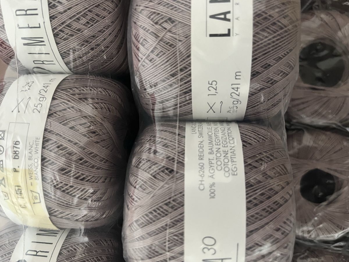 Lang Yarns Lana: Lang Primera 30 Baumwolle 30 Knäuel – Nuovo e nell'imballaggio originale da Dagmersellen venduto da mas_zpx9 1