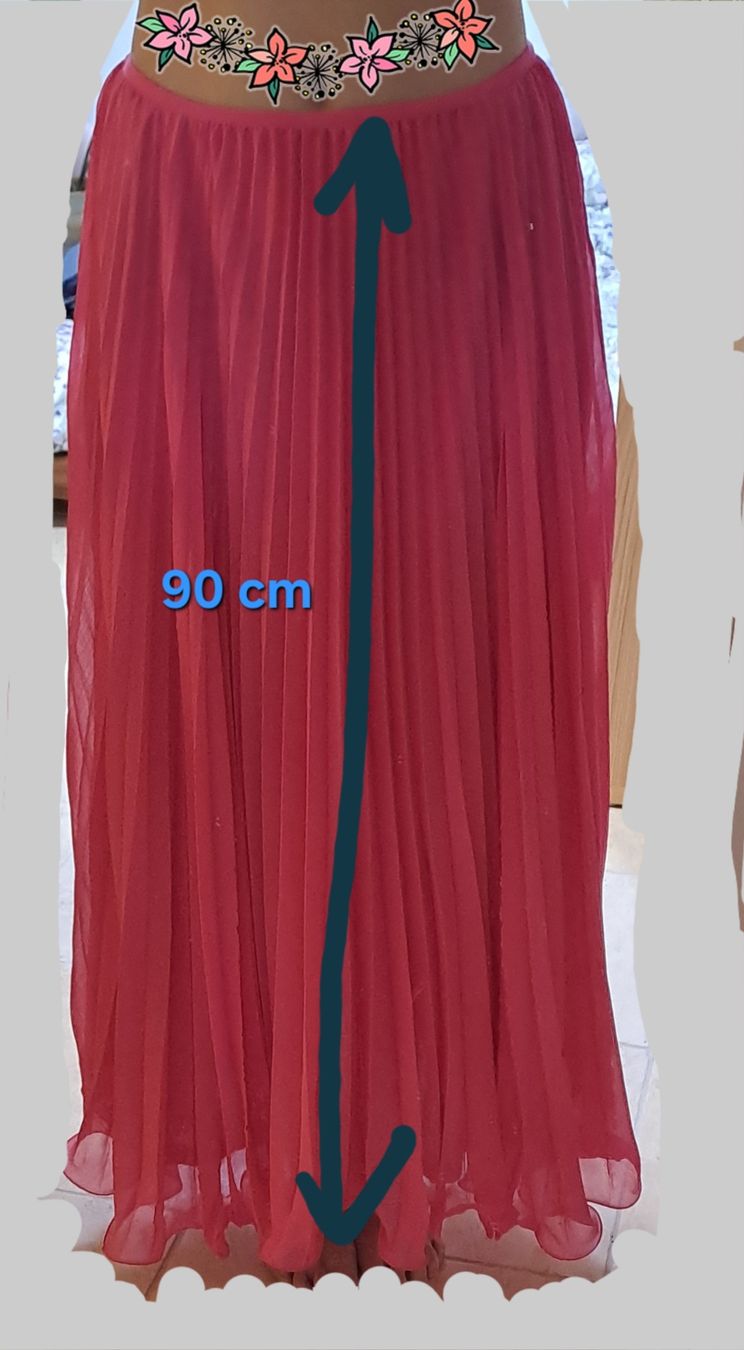 H&M Gonne: Jupe plissée rose vif, légère – Nuovo e nell'imballaggio originale da Rolle venduto da Loutre84 1