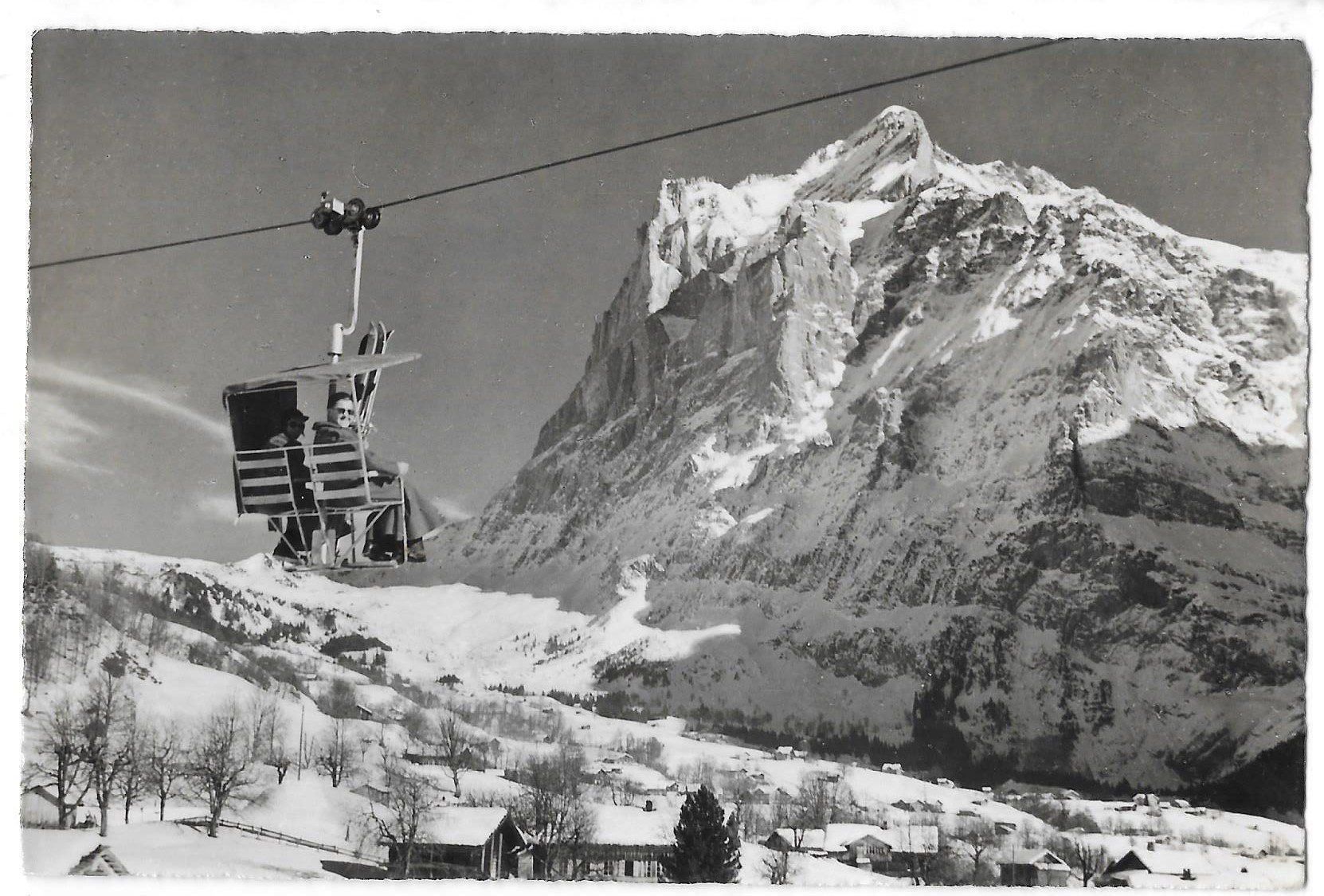 Ansichtskarten: Grindelwald Sesselbahn nach First – Gebraucht aus Olten von clotaldi