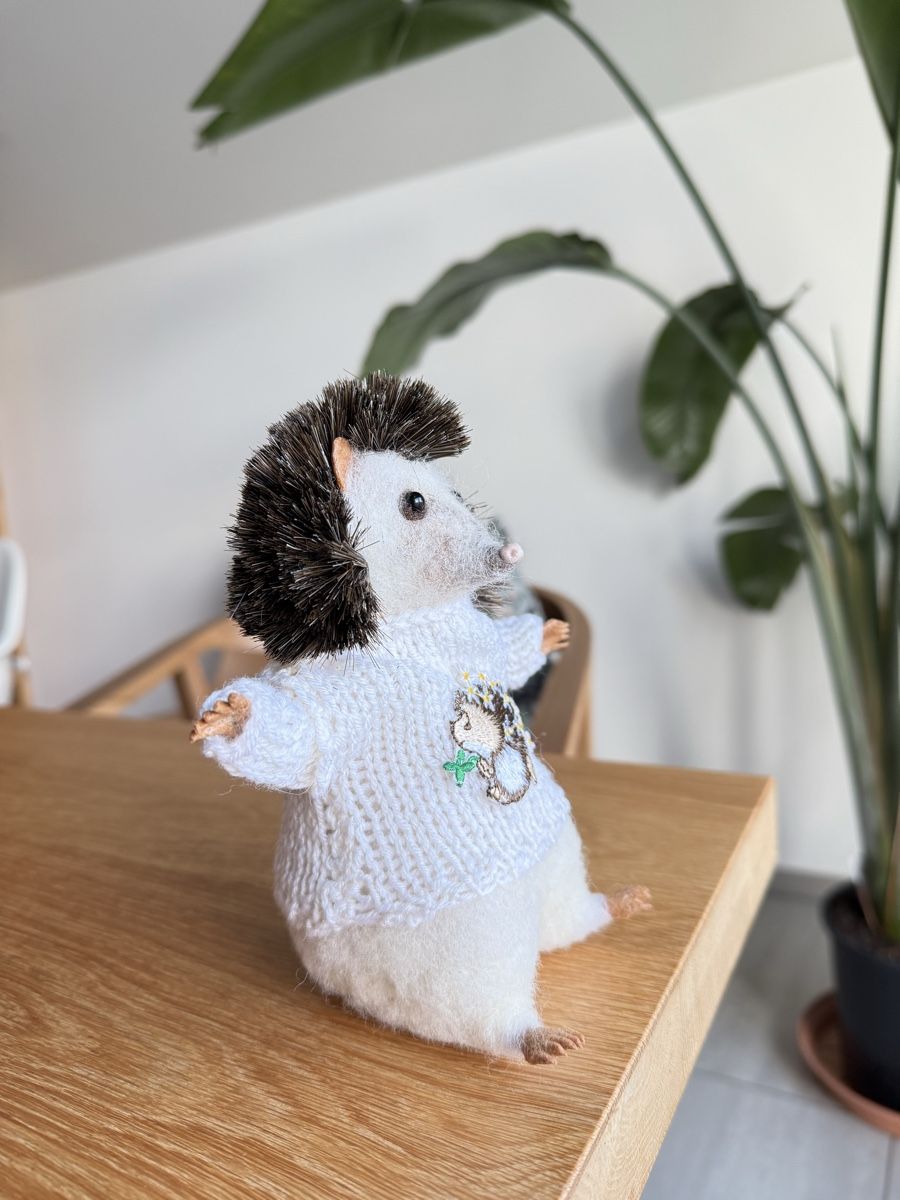 Statuette: Handmade Igel aus Wolle – Nuovo (secondo la descrizione) da Zumikon venduto da FilzTiereDeco 3