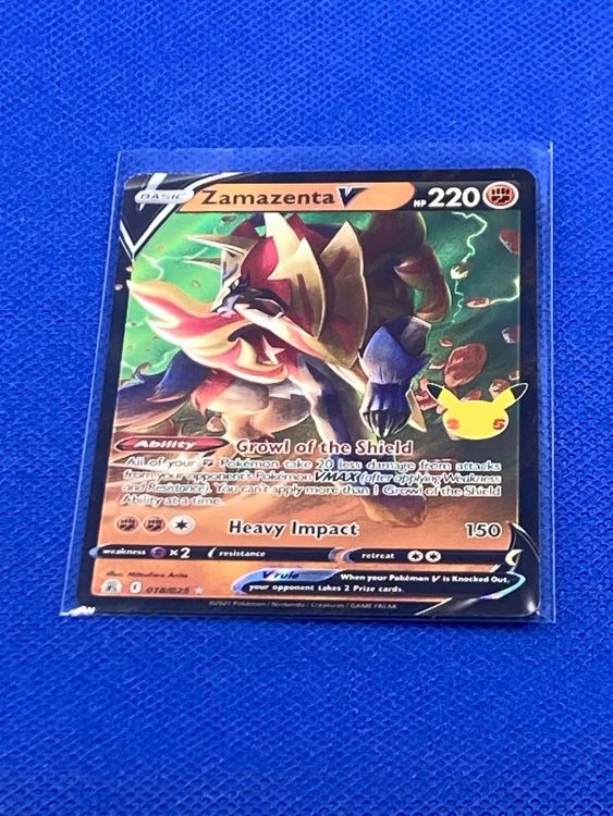 Pokemon Celebration Zamazenta V 018 / 025 EN | Acheter Sur Ricardo