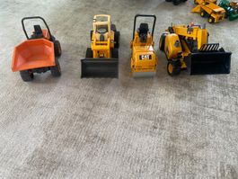 Kinder CAT Baumaschinen und ein PM Bulldozer (Set 4 Teile)