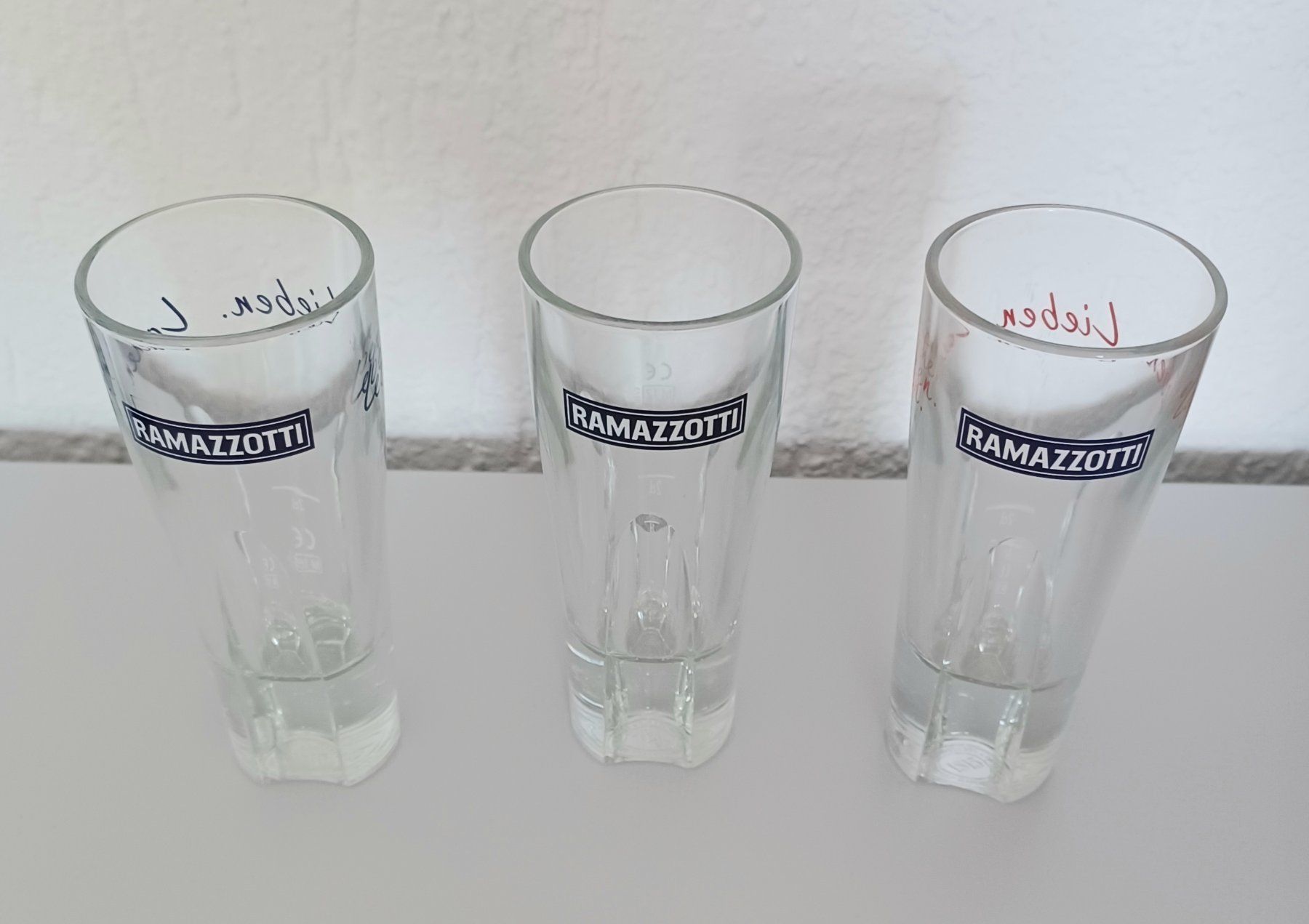 Verres: 3 Ramazotti - Gläser – D'occasion à Leimbach TG par manu-tg