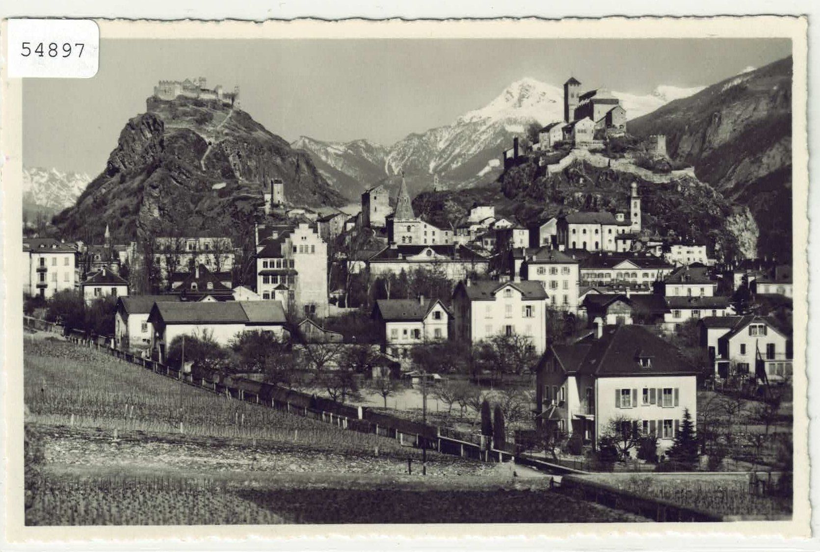 Cartoline postali: Sion - Vue generale - Cote nord-Ouest – Usato da Ettingen venduto da Kartenplanet