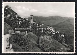 Cademario /Tic., Ortsansicht aus der Vog