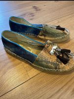 Sommer Espadrilles Gr. 38 mit Schlangenmuster